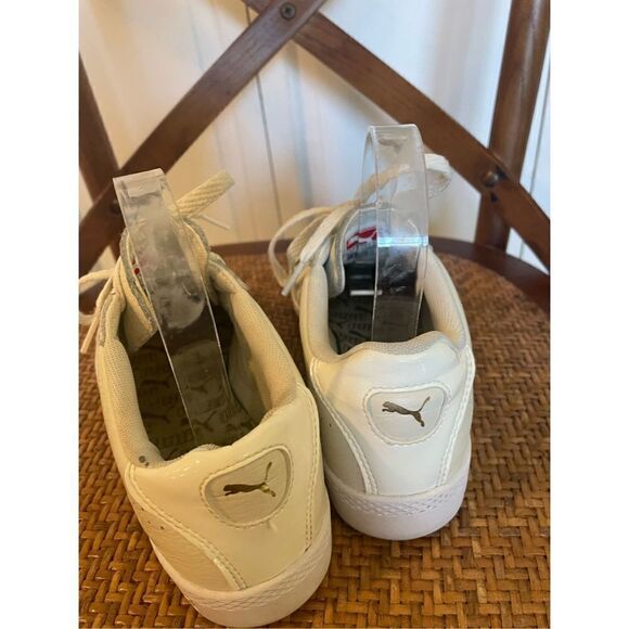 Puma Match leather white sneakers size 7.5 - Picture 6 of 10